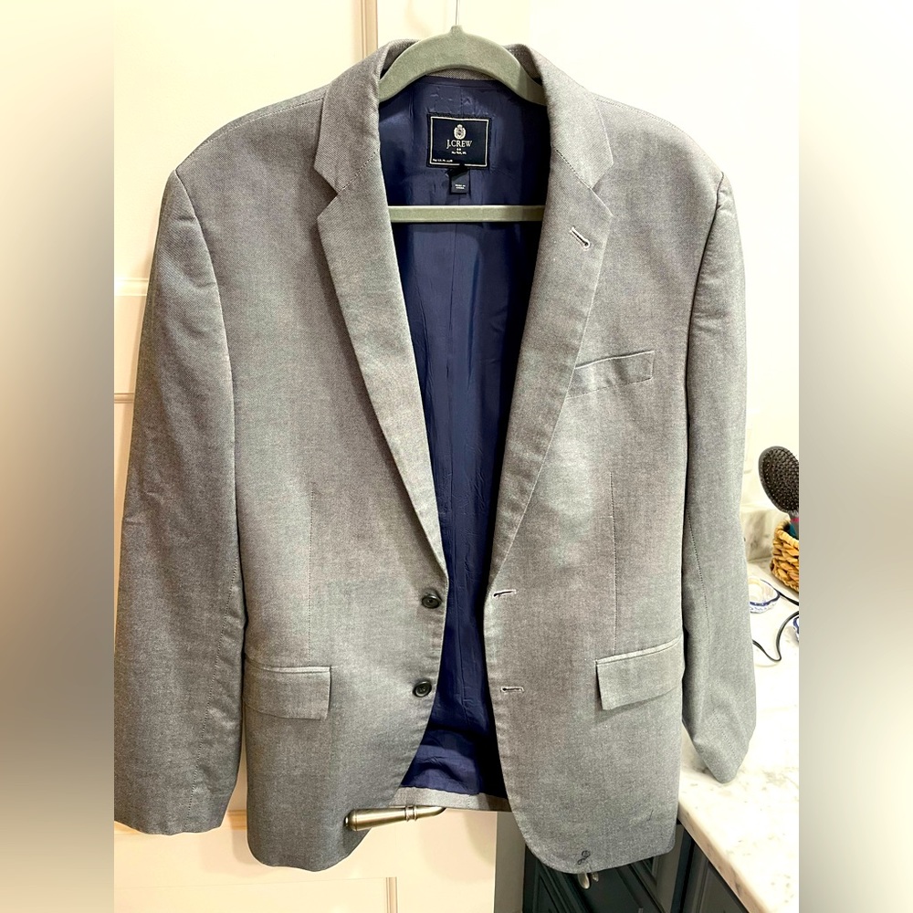 J. Crew Grey Suit Jacket, 40R